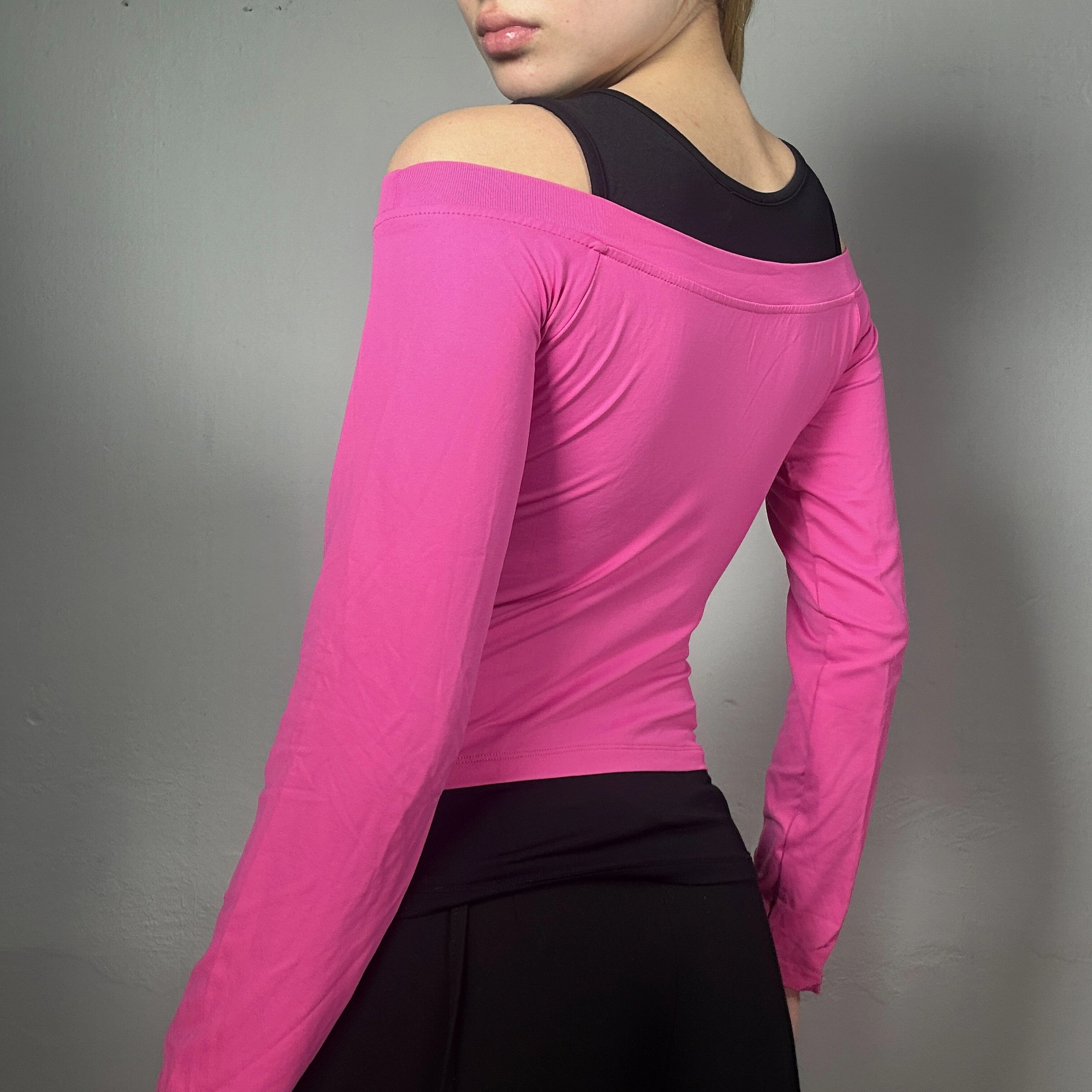 Pink Dream 90s Off Shoulder Top S Pure Vintage Vibes Totally Cute and Ready to Rock
